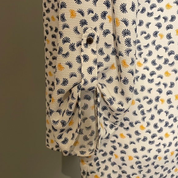 ARMAND THIERY WOMENS BLOUSE WITH SILVER TASSEL FRONT ZIPPER - Picture 5 of 15